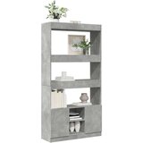  Visoka komoda siva boja betona 92x33x180 cm konstruirano drvo | shoptok.hr