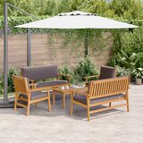 vidaXL 5-delni vrtni set zof s blazinami iz trdnega akacijevega lesa | Shoptok.si