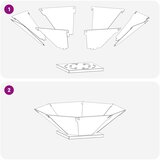  Kamin Crna 50 x 50 x 15,5 cm Čelik | Shoptok.si