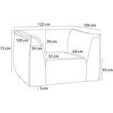 Bobochic Paris Smeđa fotelja od samta Giorgia – | shoptok.hr