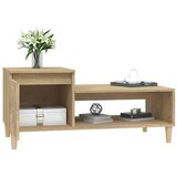  Stolić za kavu boja hrasta 100 x 50 x 45 cm konstruirano drvo Smeđa | shoptok.hr