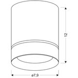 SPOT svetlo TUBA 1xGU10/15W/230V bela | Eponuda.com