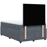  Krevet box spring s madracem tamnosivi 120 x 190 cm baršun | shoptok.hr