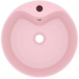 vidaXL Razkošen umivalnik mat roza 36x13 cm keramičen | Shoptok.si