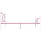  Okvir za krevet ružičasti metalni 100 x 200 cm | shoptok.hr