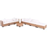 Maison Chic Sedežna garnitura - kavč 27-delna iz naravnega ratana, (21728486) | Shoptok.si