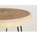 BIZZOTTO Okrugao pomoćni stol od masivnog drva munggura ø 56 cm Tuala – | shoptok.hr