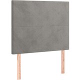  Posteljno vzglavje 2 kosa svetlo sivo 90x5x78/88 cm žamet, (20792684) | Shoptok.si