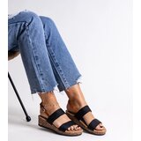 Gemre Black cork wedge sandals Firdosa | ePonuda.com