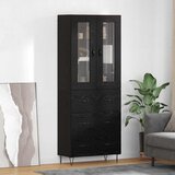  Highboard Crni hrast 69,5 x 34 x 90 cm Konstruirano drvo Slike