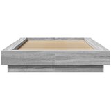  Okvir za krevet s LED svjetlima siva Sonoma 90 x 190 cm drveni | shoptok.hr