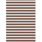 Zebra zavjesa Smeđa 155x200 cm Širina tkanine 150,9 cm Poliester | Shoptok.si