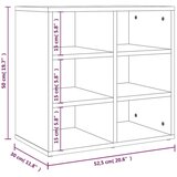 vidaXL omarice za čevlje 2 kosa rjav hrast 52,5x30x50 cm | Shoptok.si