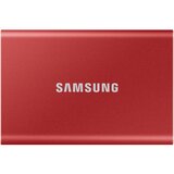 Samsung Portable T7 2TB crveni eksterni SSD MU-PC2T0R Cene'.'
