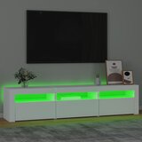 TV ormarić s LED svjetlima bijeli 180 x 35 x 40 cm | Eponuda.ba