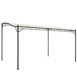 Nadstrešnica krem 4 x 3 m 180 g/m² od tkanine i čelika | shoptok.hr