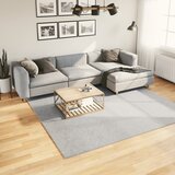 vidaXL Preproga s kratkimi vlakni mehka pralna siva 240x240 cm | Shoptok.si