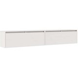  Zidni ormarići 2 kom bijeli 100 x 30 x 35 cm masivna borovina | shoptok.hr