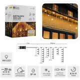  Ledeni zastor 20 m 500 LED - toplo bijela + hladno bijeli svjetlucavi efekt | shoptok.hr