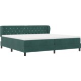 Box Spring Krevet s Madracem Tamno Zeleni 200x200 cm Baršun | shoptok.hr
