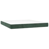 vidaXL Box spring postelja z vzmetnico temno zelena 180x200 | Shoptok.si
