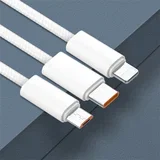 LS901 pleten USB v Micro USB kabel bele barve dolžine 1 m