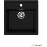 Ulgranit Granitna sudopera 48x48cm Mat Crna ULG480 ø90 Cene