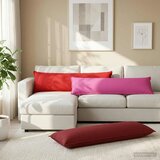  Jastuk s jastukom HOUTEN 2 kom. Vinska crvena Poliester - boja crnog vina 40 x 145 cm 2 | shoptok.hr