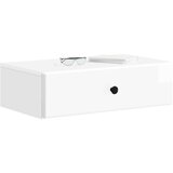 Stolna montirana na zid Bijela visokog sjaja 59 x 34 5 x 17 cm | shoptok.hr