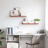  Polica na zidu 2 pcs Crvena 80 x 23 5 x 4 cm Konstruirano drvo | shoptok.hr