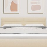  LED glava kreveta s LED trakama Krema 144 cm tkanina | shoptok.hr