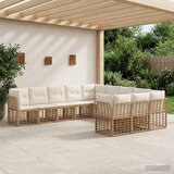  Set vanjskih sofa Prirodna i krema bijela Poliester | shoptok.hr