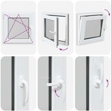  Okno za klet RISOR 50 x 50 cm PVC in steklo Antracit, (5000215229) | Shoptok.si