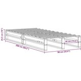 vidaXL Posteljni okvir bel 90x200 cm trdna borovina | Shoptok.si
