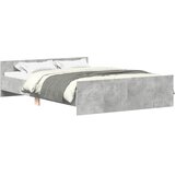  Okvir kreveta s uzglavljem i podnožjem boja betona 120x200 cm | shoptok.hr