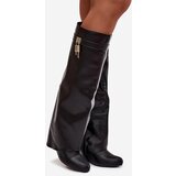 Boto Women's Platform Boots With Strap And Silver Detail Eco Leather Black Korivelle | Shoptok.si