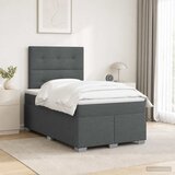  Boxspring krevet s madracem Tamnosiva 120 x 200 cm Tkanina | shoptok.hr