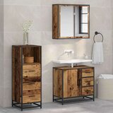 vidaXL Set namještaja za kupaonicu 3 pcs Staro drvo 35 x 37.5 x 100 cm | shoptok.hr