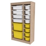 Hanah home višenamenska polica montana xs 2D4N8U sonomo white yellow | ePonuda.com
