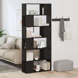  Polica za knjige Crni hrast 80x24x186 cm Konstruirano drvo | shoptok.hr