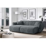 Ropez Tamno siva sofa od šenila s ležaljkom 252 cm Nelia Big – | shoptok.hr