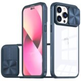 Onasi Lens Cover silikonski ovitek zaščita za iPhone 15 Plus - prozorno/moder, (21115758) | Shoptok.si