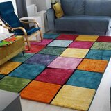  renkli kare multicolor carpet (120 x 170) Cene