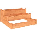  Povišena vrtna gredica smeđa 120 x 120 x 56 cm masivna jelovina | Eponuda.ba