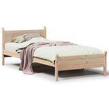 vidaXL Posteljni okvir brez vzmetnice 90x190 cm trdna borovina | Shoptok.si
