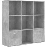 Ormarić za knjige boja betona 98 x 30 x 98 cm konstruirano drvo | Eponuda.com