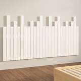 Zidno uzglavlje bijelo 159,5x3x80 cm od masivne borovine | Eponuda.com