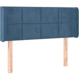  Vzglavje z ušesi temno modro 103x16x78/88 cm žamet, (20952773) | Shoptok.si