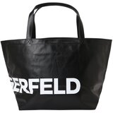 Karl Lagerfeld Shopper torba crna / bijela Cijene