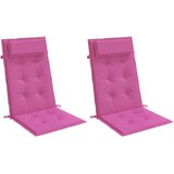  Jastuci za stolicu s visokim naslonom 2 kom ružičasti tkanina | shoptok.hr